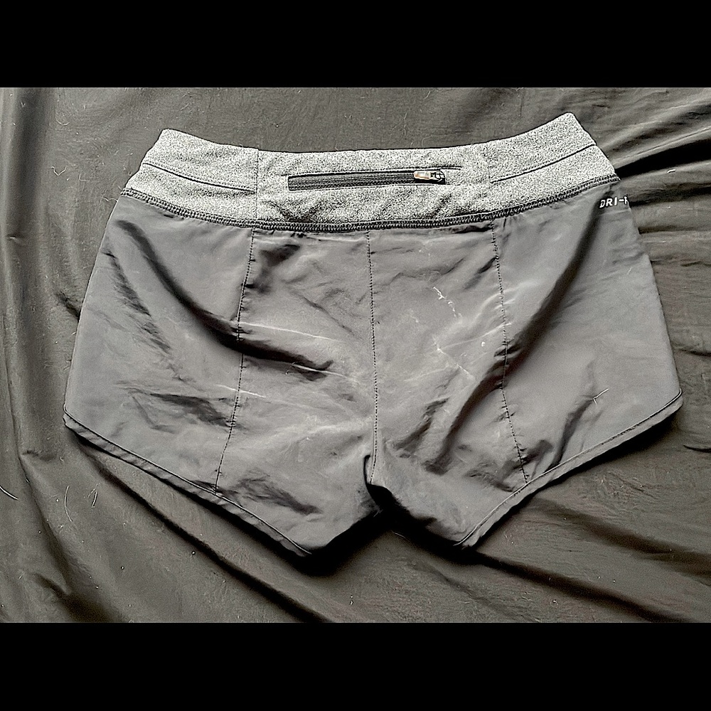 black and grey nike shorts